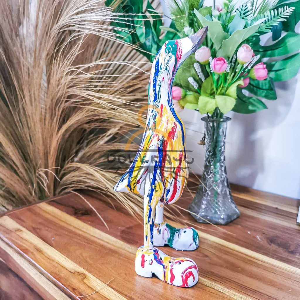 Dekorasi Aesthetic Hiasan Bebek Kayu Artdeco