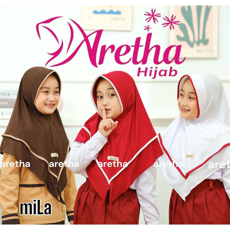 Hijab Anak Sekolah SD/Jilbab Sekolah Kelas 1-6 SD/Kerudung Sekolah MILA