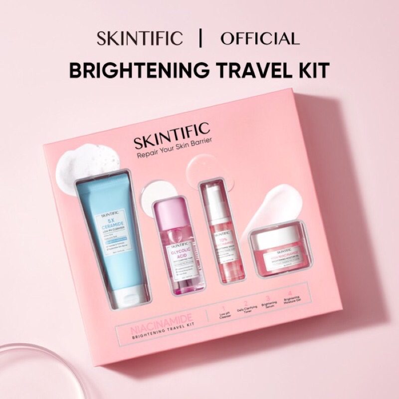 Skintific Travel Size / Skintific Travel Kit Barrier Set / Brightening Set