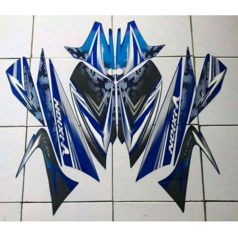 STRIPING STIKER BODI YAMAHA VIXION OLD VIXION LAMA BIRU MUDA