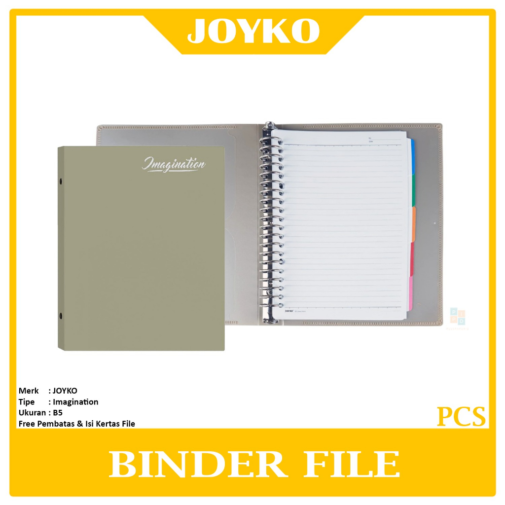 

JOYKO - Binder File Note B5 Imagination 26 Ring - Pcs