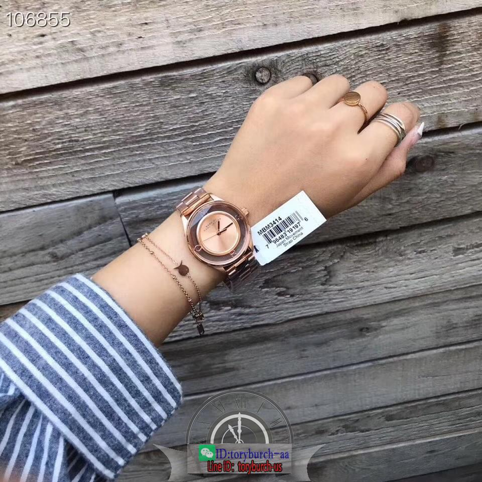 MBM3413 MBM3414 Marc Jacobs MJ women's skeleton quartz watch ladies bracelet dress watch double size