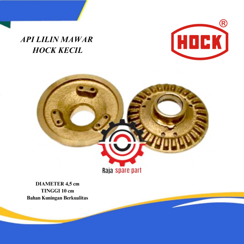 BURNER API LILIN MAWAR HOCK KECIL KUNINGAN KOMPOR GAS