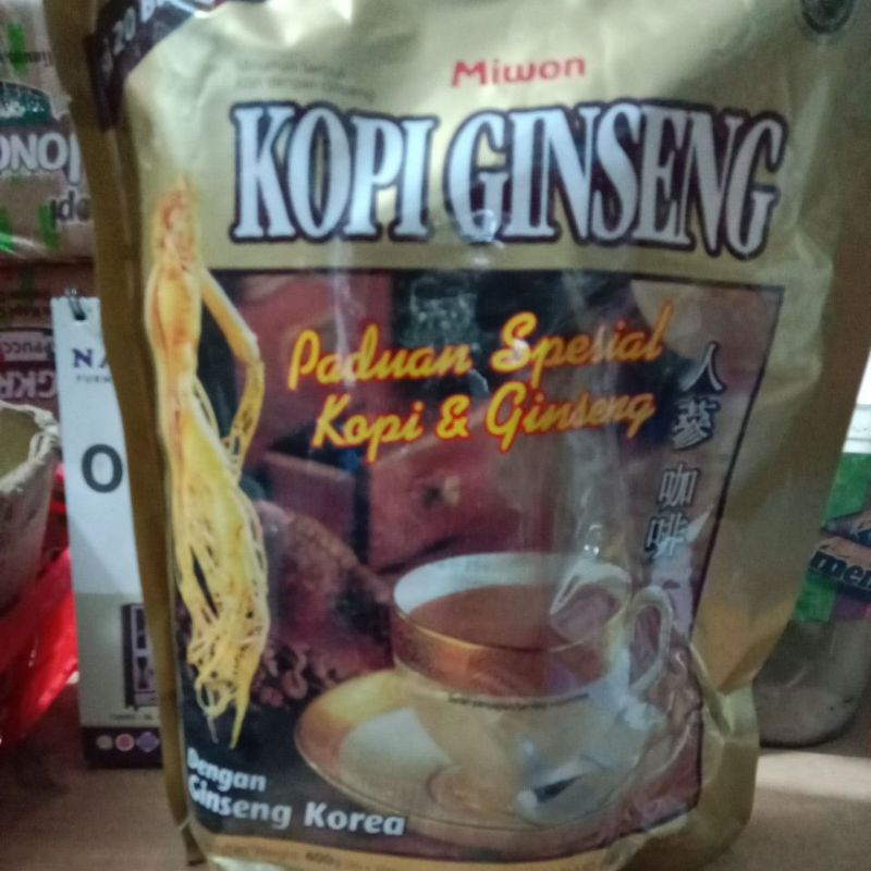

KOPI GINSENG MIWON BAG ISI 20 X 20G