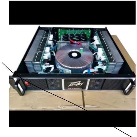 power peavey cs4800 cs 4800 4 channel amplifier