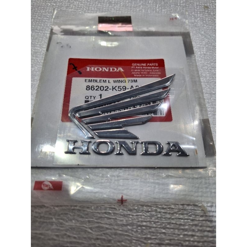 emblem L wing emblem sayap kiri vario 150 old 2015-2017 original
