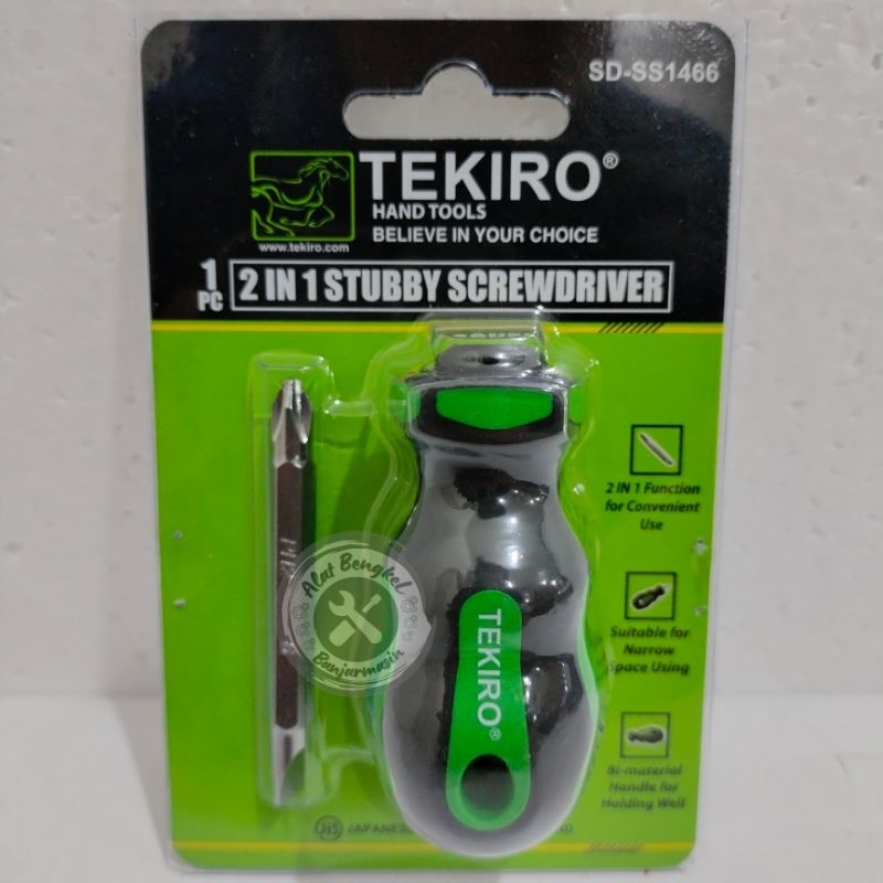 OBENG BB "TEKIRO" CEBOL 2 IN 1 STUBBY ||OBENG CEBOL BOLAK BALIK TEKIRO -/+