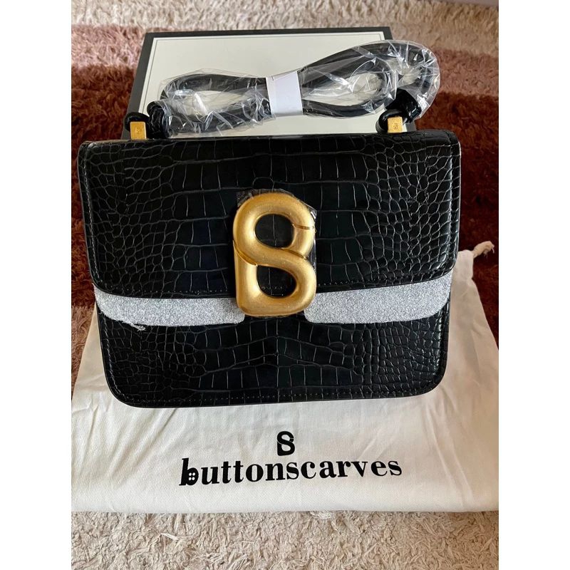 AUDREY BAG CROCO BUTTONSCARVES