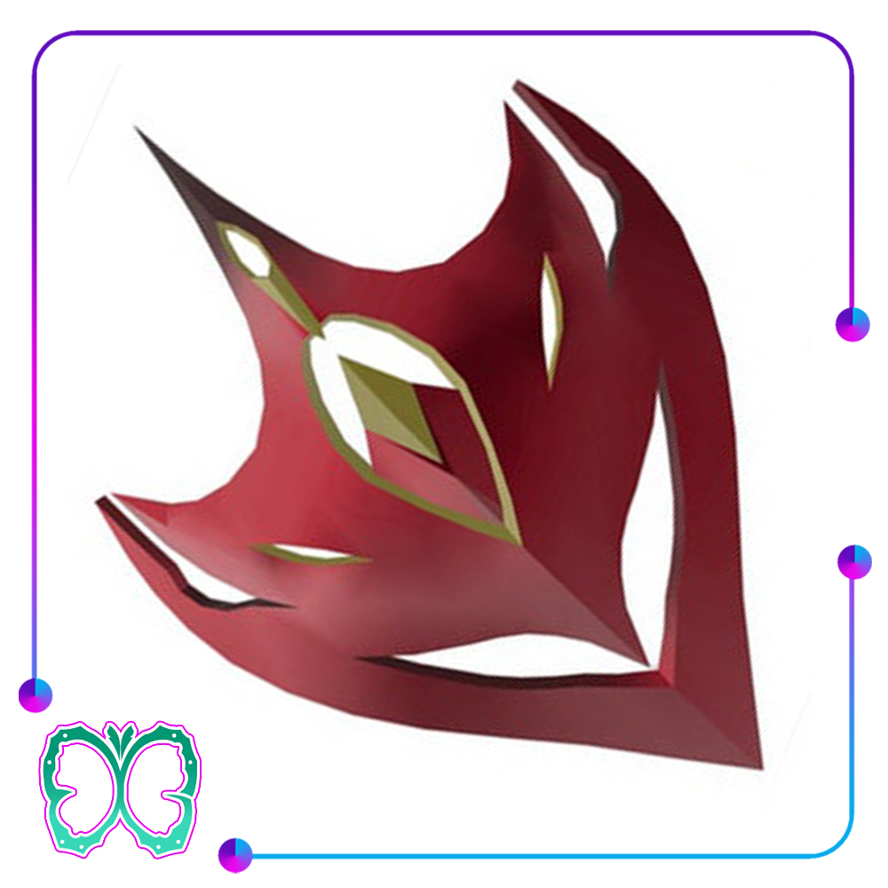 Genshin Impact Properti - Tartaglia Childe Mask Cosplay - Mainan Topeng Replika