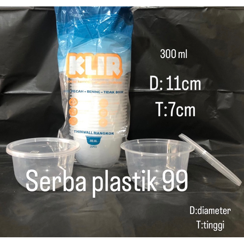 klir mangkok 300 ml