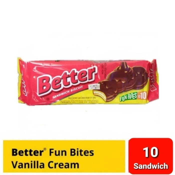 

Better Fun Bites Big Pack Biskuit 120gram 120 gram Isi 10Pcs 10 Pcs