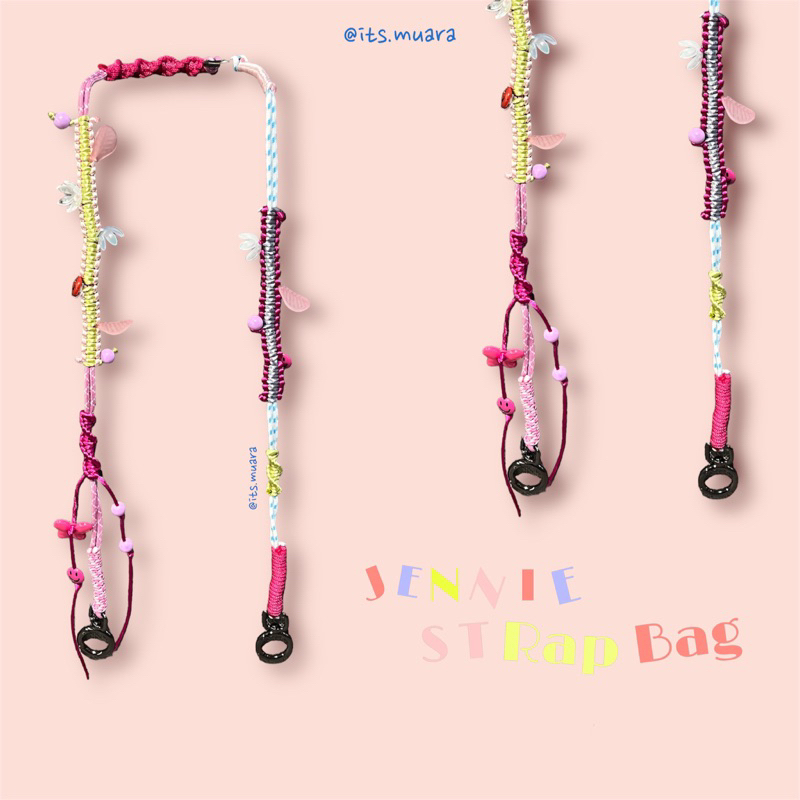Jennie Strap Bag | Strap Manik | Strap Bag | Strap Lucu | Tali tas | Manik manik | Tali Tas Manik
