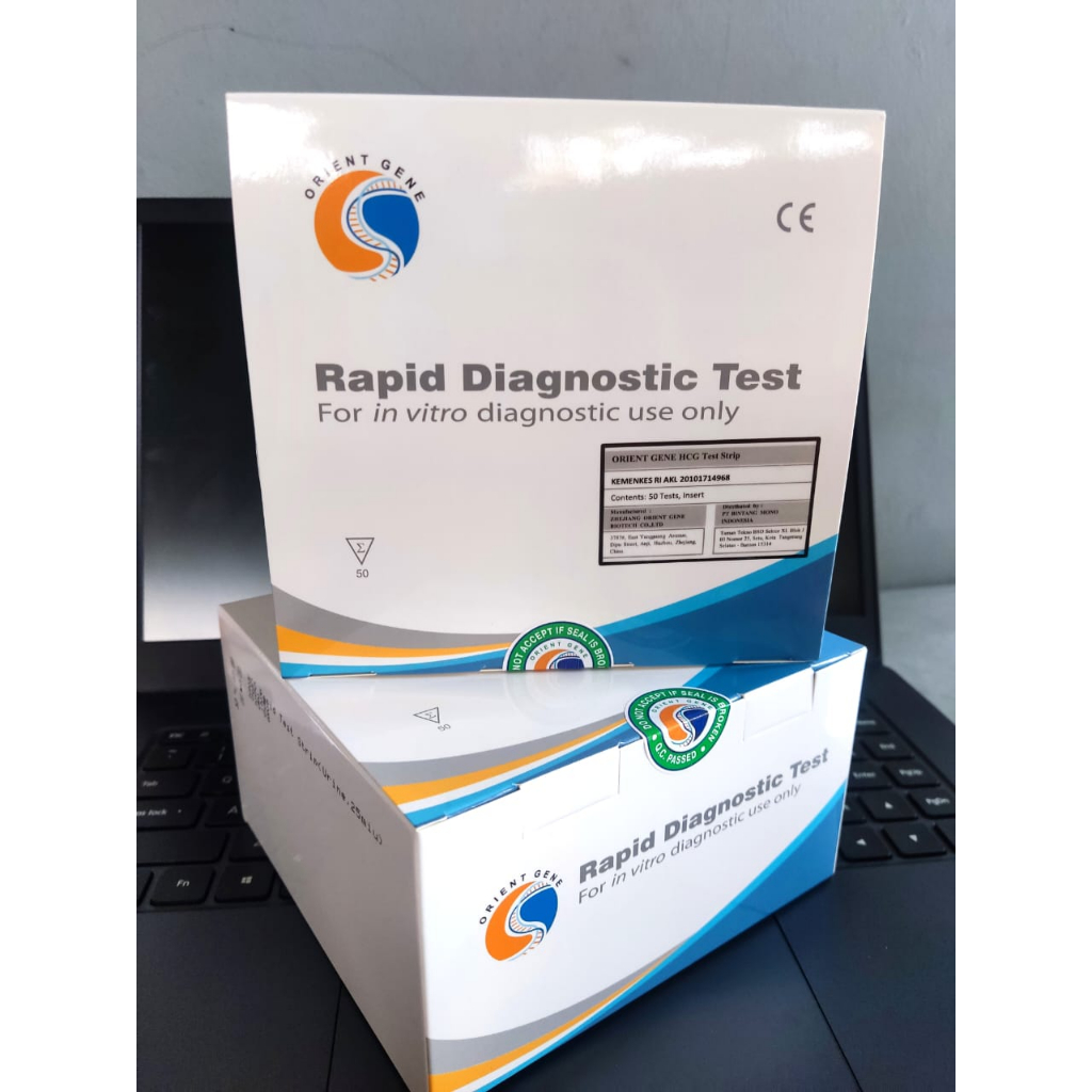 Rapid tes hcg strip orient gene | hcg strip | Alat tes kehamilan