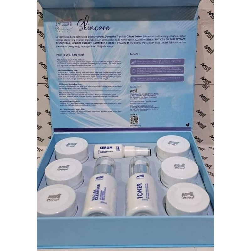 (BISA COD) CREAM DIAMOND BEAUTY MSI ORIGINAL 1PAKET ISI 9PCS