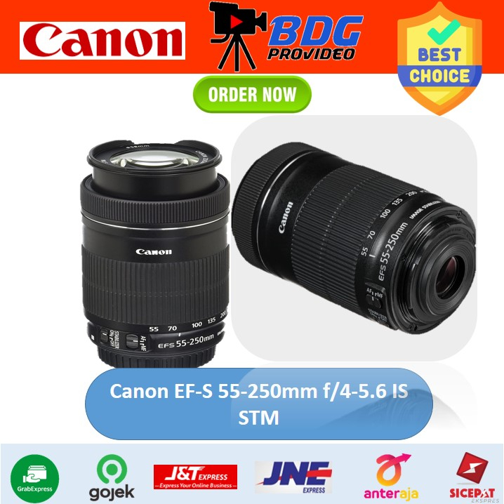 Canon EF-S 55-250mm f/4-5.6 IS STM / Lensa Canon EF-S 55-250mm STM - 55 250