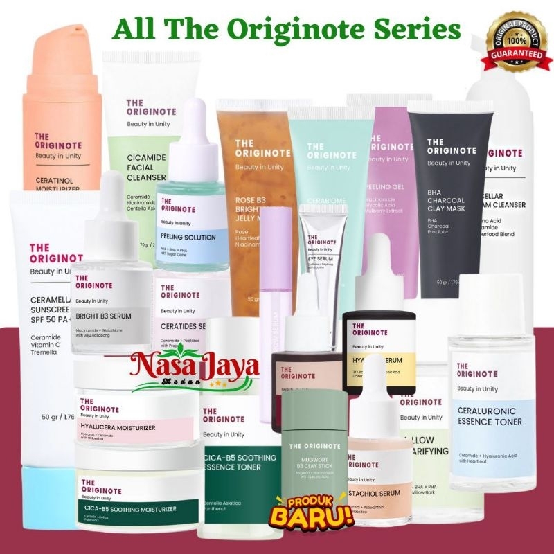The Originote Moisturizer Cica Toner Serum Retinol Ceratides Acne Bright Vitamin c Astachiol Ceratin