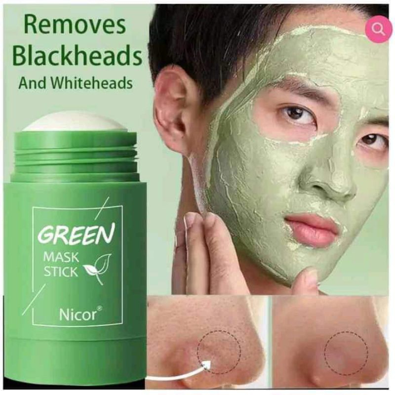 GREEN MASK STICK,MASKER GREEN TEA,MUD MASK,MASKER KOMEDO DAN JERAWAT