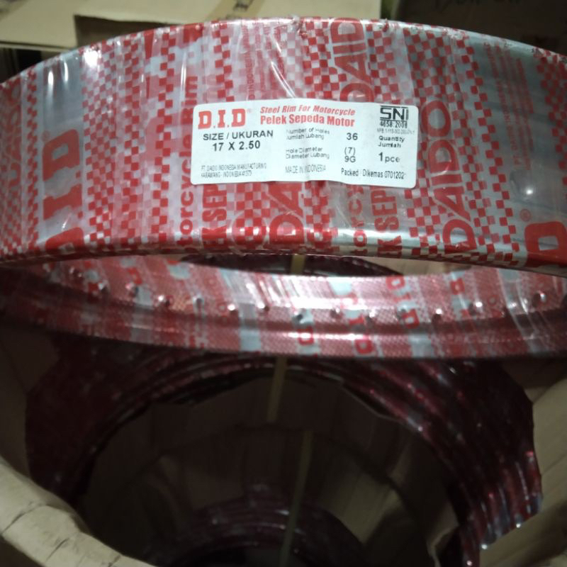 LINGKAR VELG PELAK 250 RING 17 CHROME CROME DID