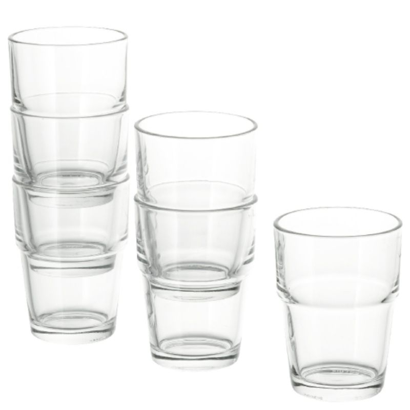 IKEA REKO SET GELAS KACA (6PCS)