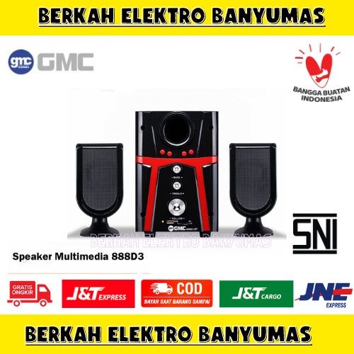 SPEAKER BLUETOOTH / SPEAKER SUBWOOFER / SPEAKER AKTIF GMC 88D3