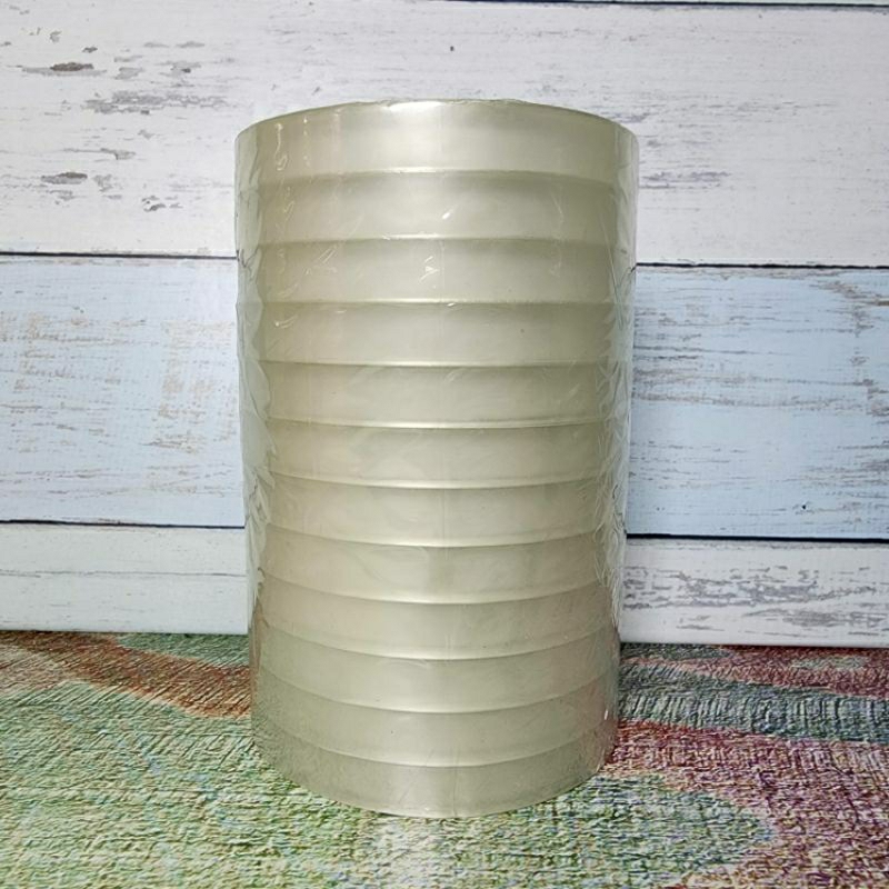 

Cello Tape Selotip Isolasi Bening Borneo 1/2inch 12mm 72yard 90yard