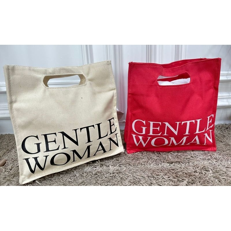 Gentle w*man logo tote bag