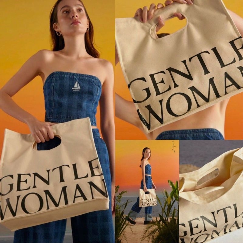 Gentle w*man logo tote bag