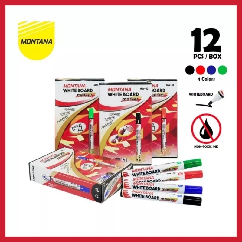 

SPIDOL MONTANA MW-12 WHITEBOARD/PAPAN TULIS BISA DI HAPUS