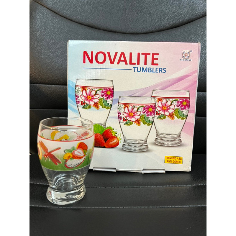 Gelas Novalite / Gelas Printing Kedaung/ Gelas Minum Kaca