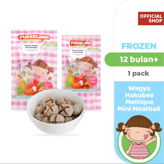 

Pureeland Wagyu Hokubee Meltique Mini Meatball / Bakso Wagyu Hokubee Meltique Mini / MPASI Bayi