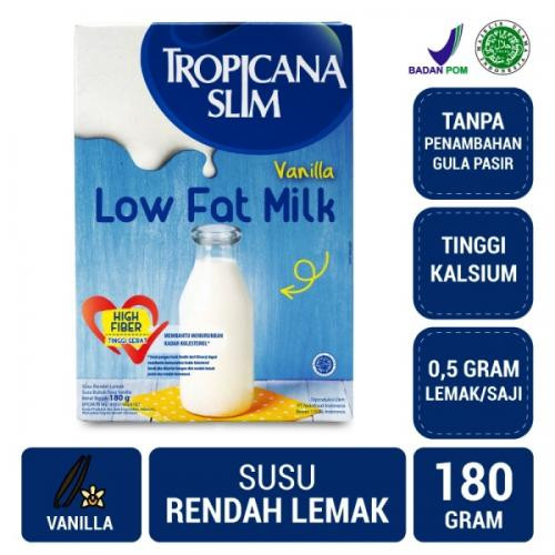

Tropicana Slim Susu Low Fat Vanilla 180 gr - Susu Bantu Diet Turunkan Kolesterol