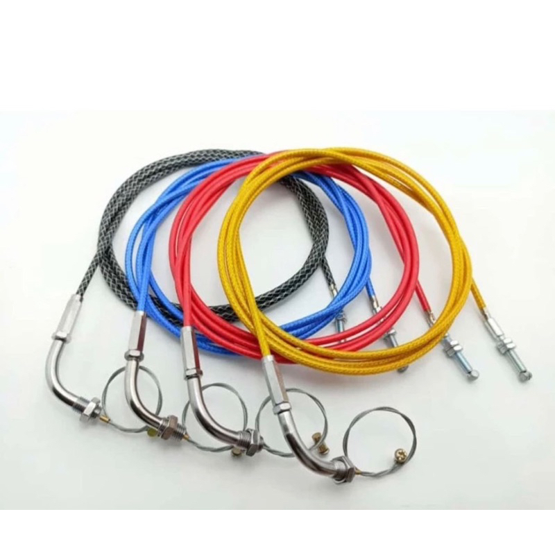 kabel gas serat carbon gold 190cm thailand - KABEL GAS TALI GAS CARBON UNIVERSAL PANJANG 190CM