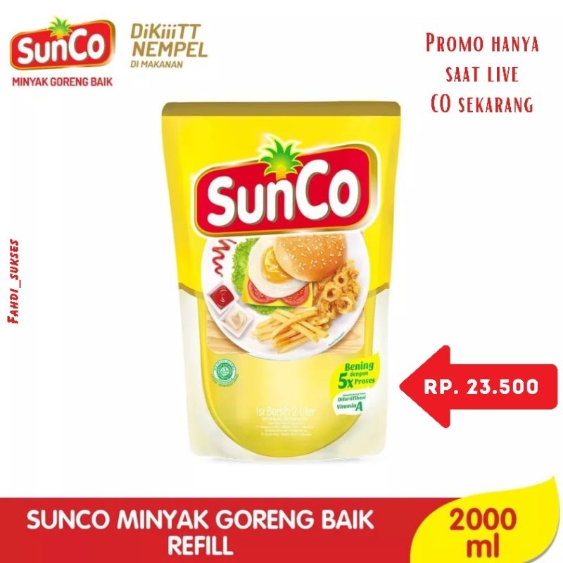 

Minyak Goreng Sunco Kemasan 2 Liter