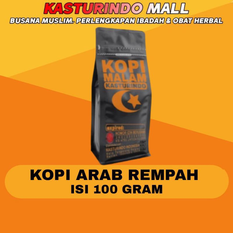 

Kopi Hitam Malam Khas Arab Ukuran 50 Gram Original