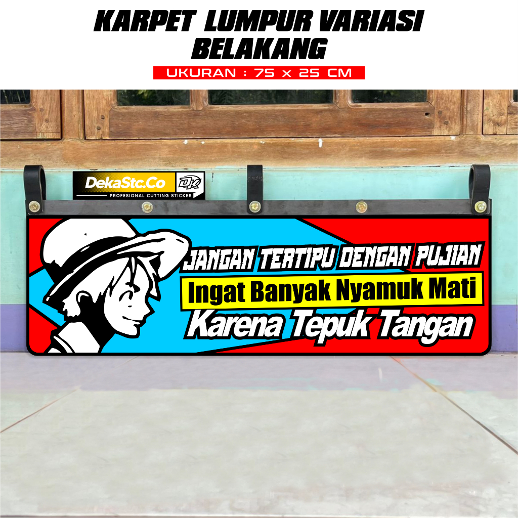 Karpet Karet Kepet Lumpur Variasi Bemper Belakang Truck / Bus / Travel / Grandmax / New Carry / Trag