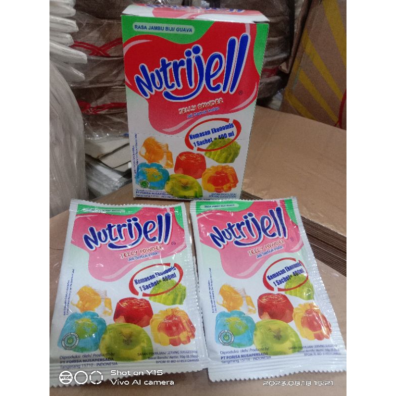 

NUTRIJELL RASA JAMBU BIJI / NUTRIJELL RASA GUAVA / 1 KOTAK ISI 12pcs @10gr