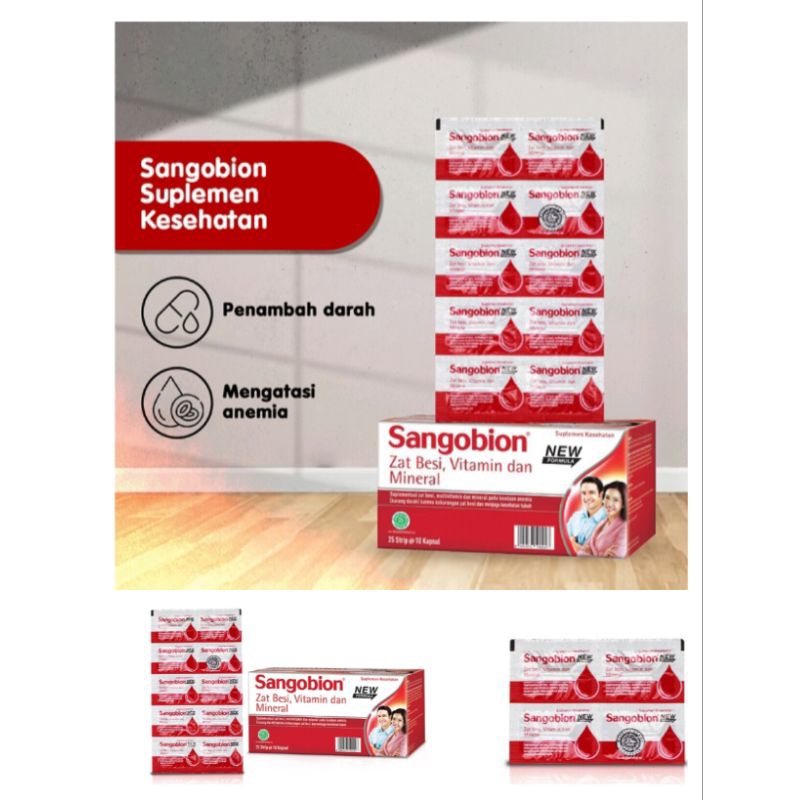 Sangobion  / Sangobion Suplemen Kesehatan Multivitamin 4/10 Kapsul