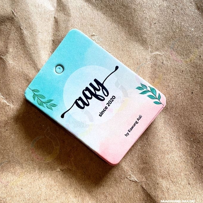 hangtag 360gsm label hangtag baju , tag label premium , label hangrag ,label baju, label pakaian ,la