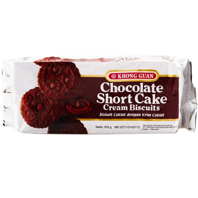 

KHONG GUAN Chocolate Short Cake Cream Biscuit 225gr