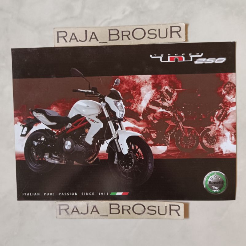 Poster brosur katalog flyer Benelli TNT 250 TNT250