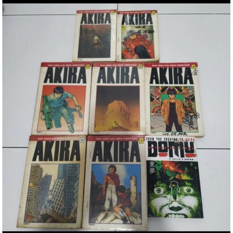 Komik Akira 1-7, full jaket + BONUS Domu, TS