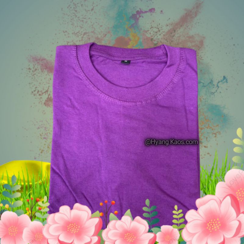 Kaos Polos Purwakarta || Cotton Combed 30s || Ungu Tua