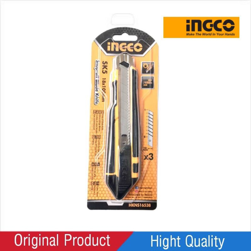 

INGCO 18MM PEN KNIFE HKNS16538/CUTTER INGCO 18MM
