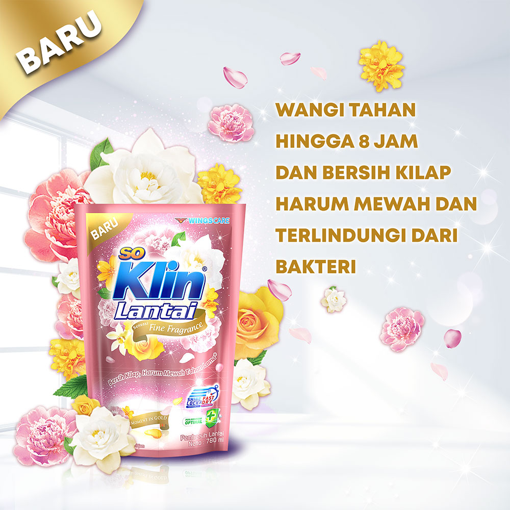 So Klin Lantai - Sensasi Baby & Fine Fragrance - Limited Edition - Refill 780ml