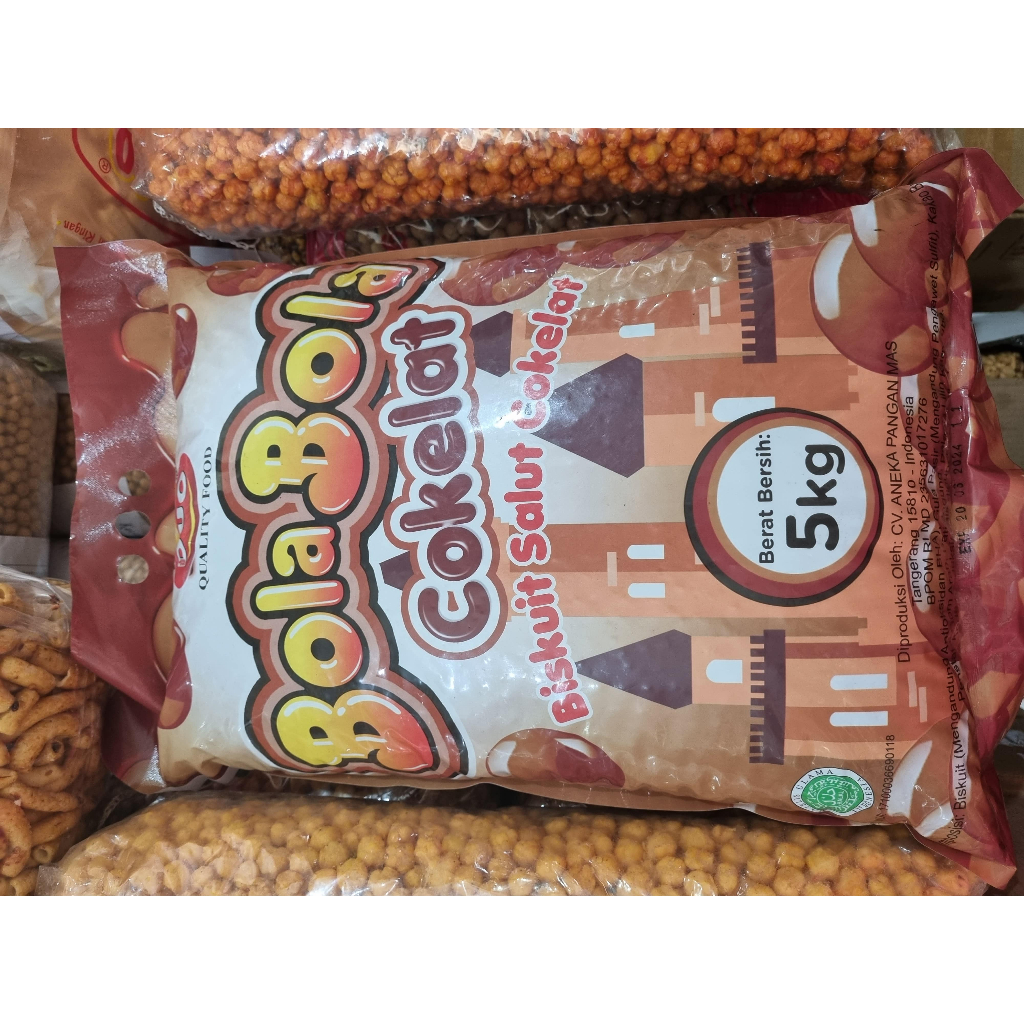 

biskuit bola bola coklat