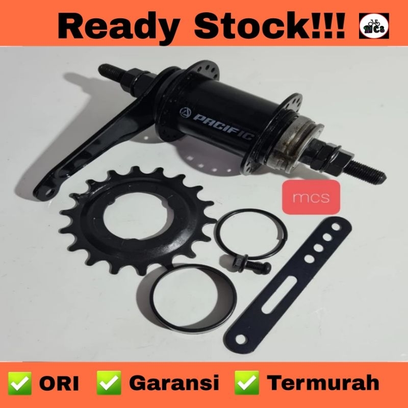 HUB TERPEDO REM BMX/FIXIE HOLE 36 PACIFIC 18T HITAM