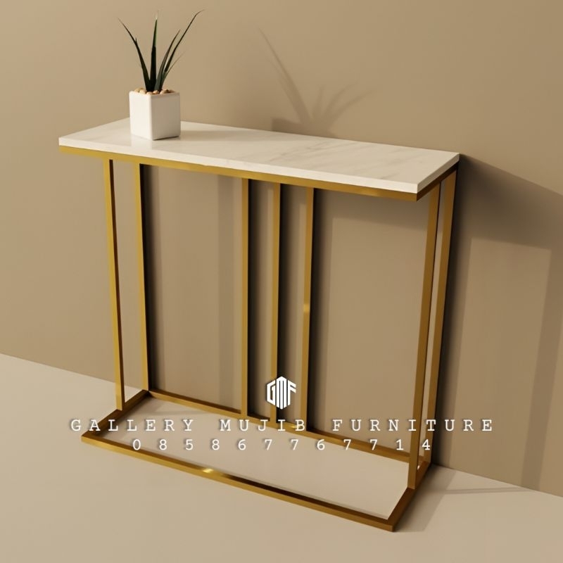 meja konsol industrial meja konsol marmer kaki besi gold console table