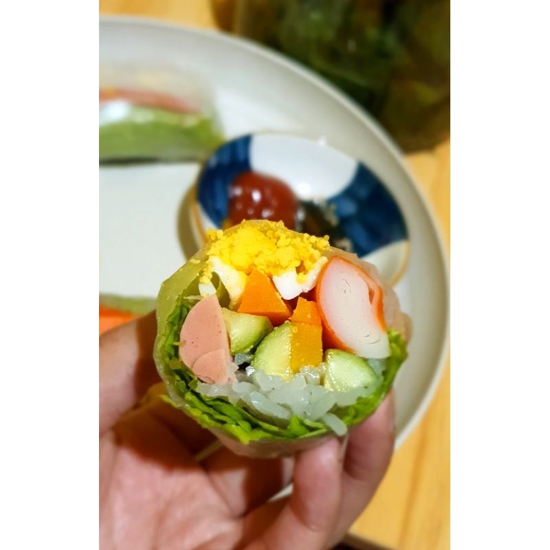 

fresh salad spring roll vietnam Teras Rumah Ibu