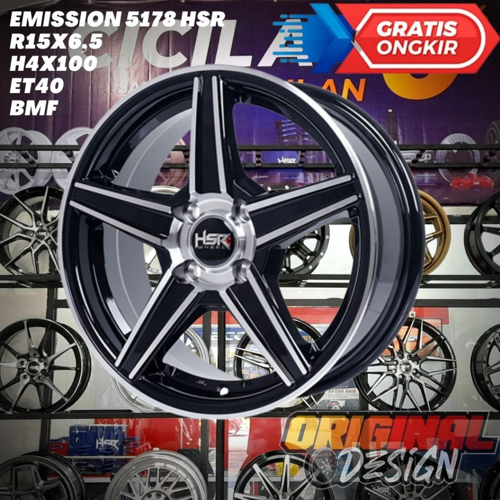 Velg Mobil Ring 15 HSR EMISSION R15 Grand Avega , Getz , Matrix , Verna