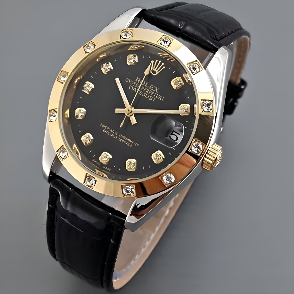 JAM TANGAN AUTOMATIC FASHION WANITA / PRIA ROLEX CELINE  MESIN OTOMATIS SBG-006 + BOX EKSLUSIVE
